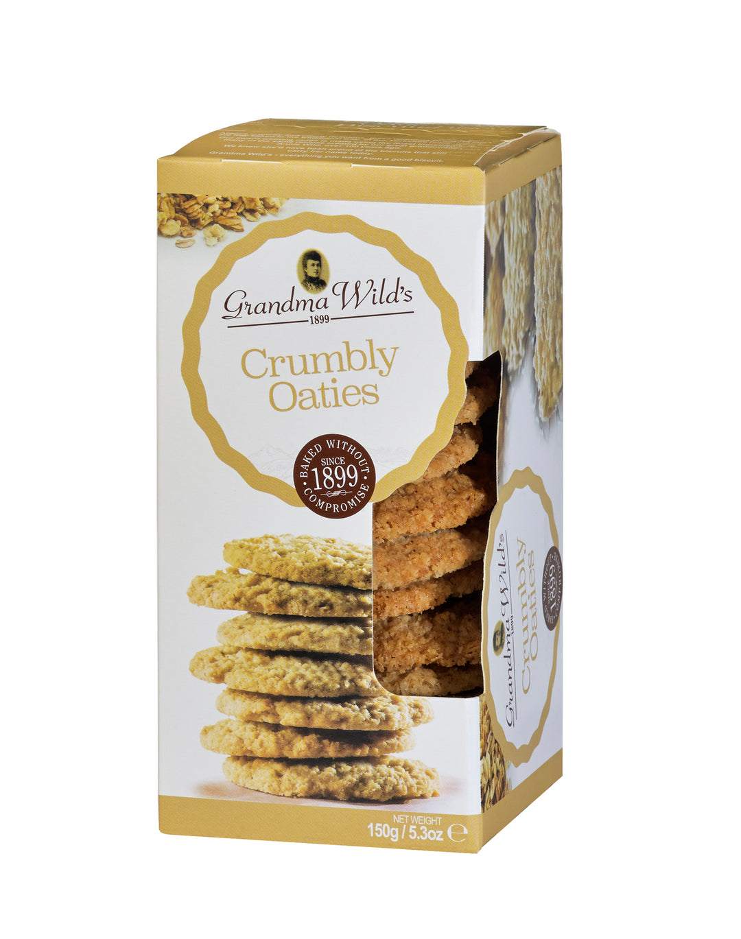 Grandma Wild's Crumbly Oaties Biscuits Window Box 150g [28 May 2024]
