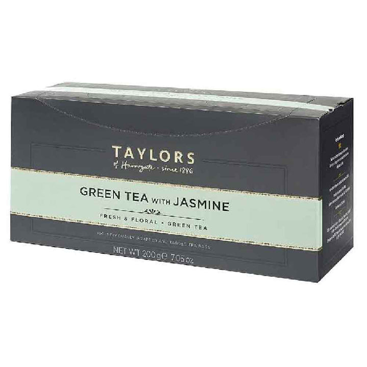 100 pcs enveloped tea bags green tea with jasmine Taylors of Harrogate