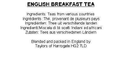 Taylors of Harrogate English Breakfast Leaf Tea 125g