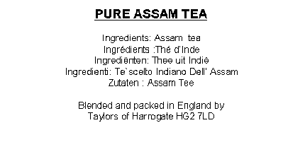 Taylors Of Harrogate Pure Assam Tea Leaf Caddy 125g