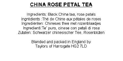 Taylors Of Harrogate China Rose Petal in Caddy 125g