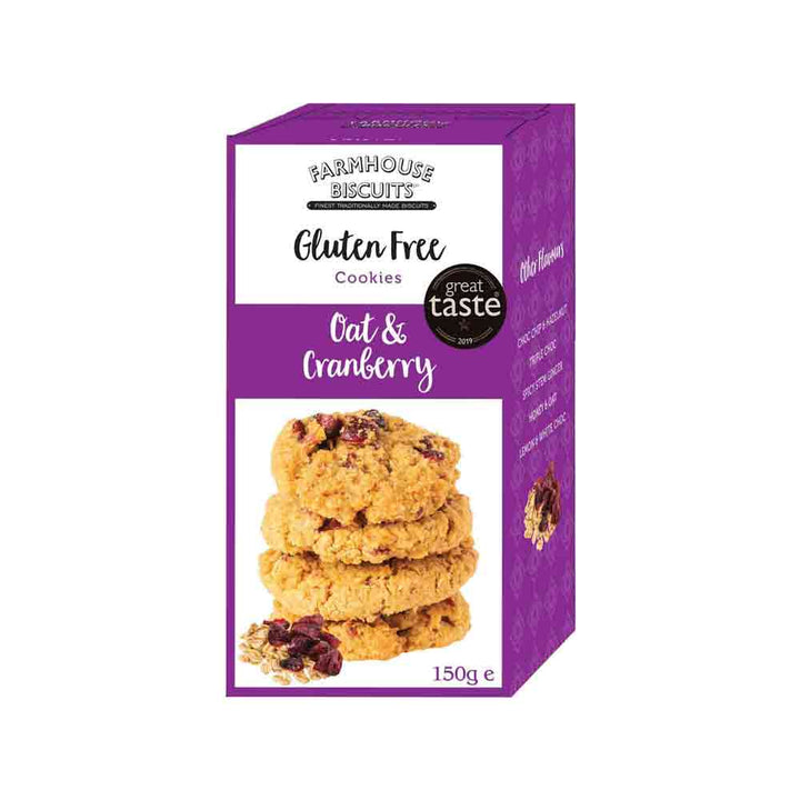 Farmhouse Biscuits Gluten-Free Oat and Cranberry Cookies 150g
