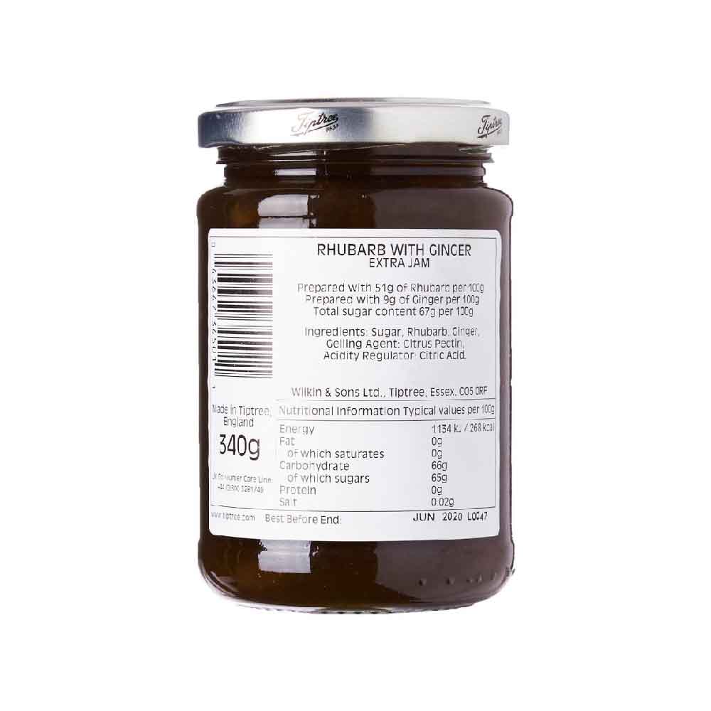 Tiptree Rhubarb with Ginger Conserve 340g (BB JUN 2025)