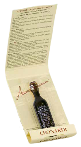 Leonardi Balsamic Vinegar of Modena IGP - Monodose “SERIE 10” 7ml