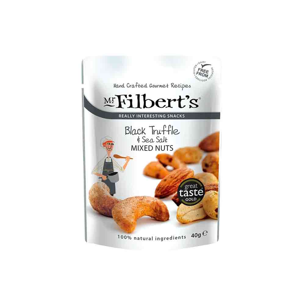 Mr Filbert's Black Truffle & Sea Salt Mixed Nuts 40g