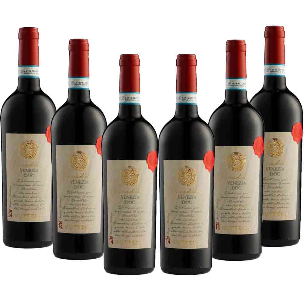 Bottega Venedika’ Rosso Venezia DOC 750ml x 6 Bottles