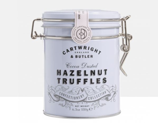 Cartwright & Butler Hazelnut Truffles in Tin 180g