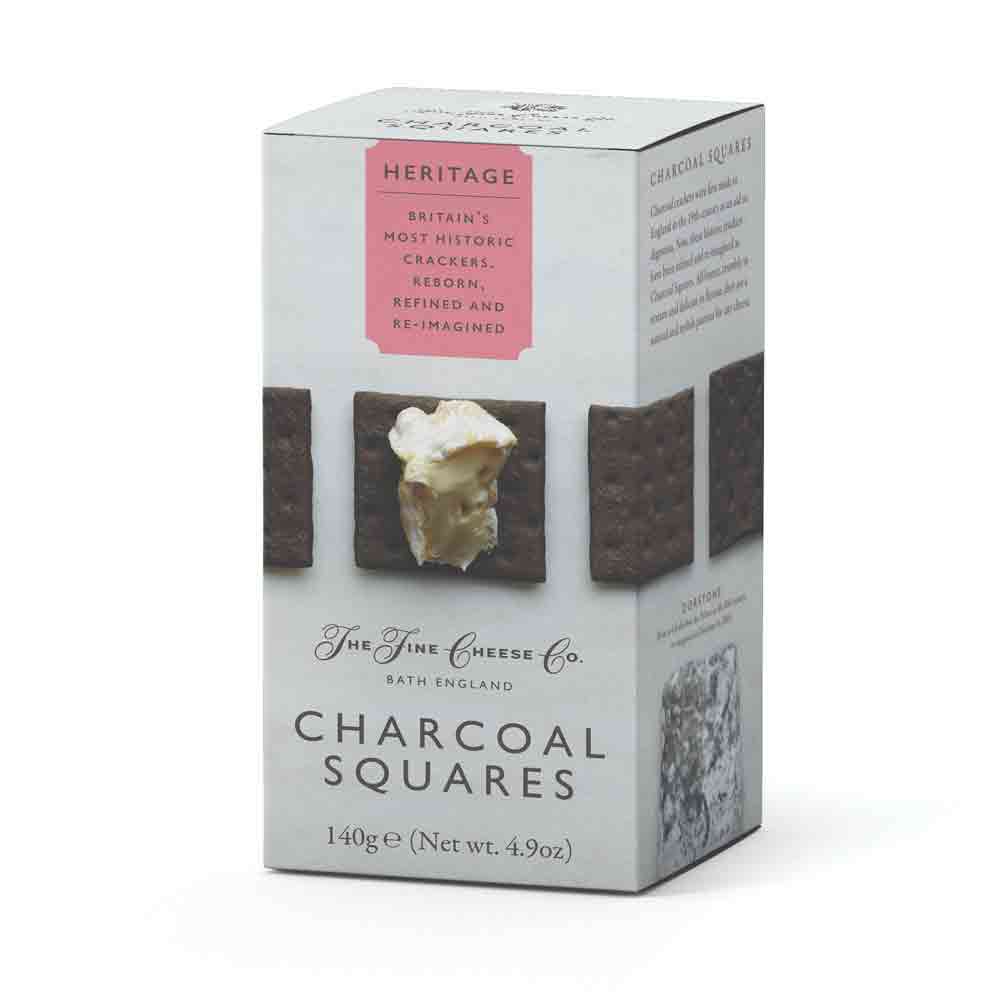 The Fine Cheese Co The Heritage Range: Charcoal Squares 140g