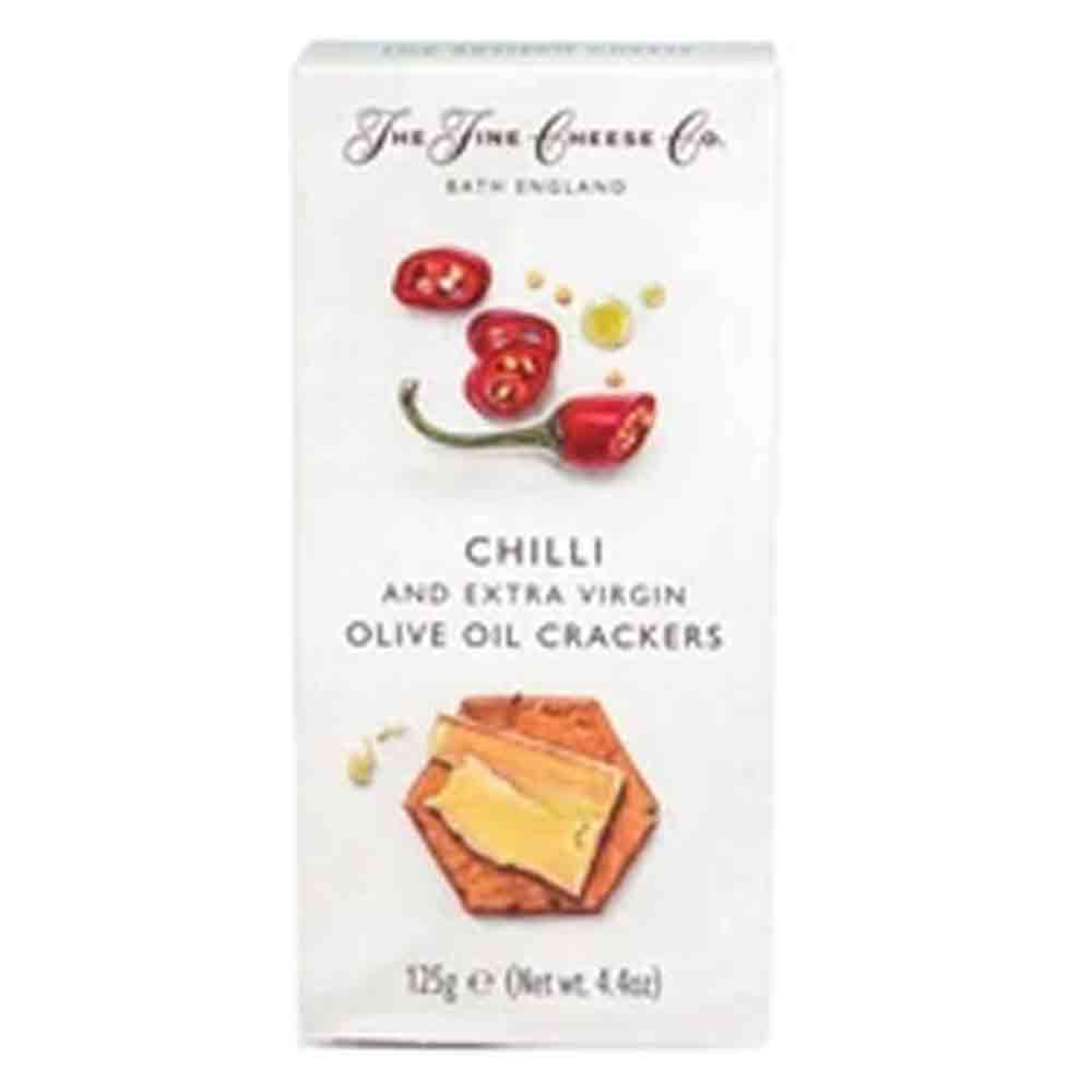 The Fine Cheese Co Chilli and Extra Virgin Olive Oil Crackers 125g