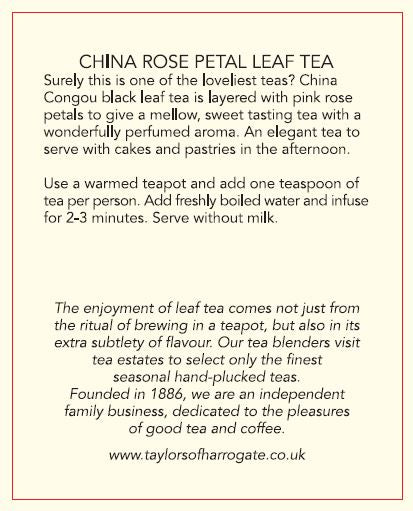 Taylors Of Harrogate China Rose Petal in Caddy 125g