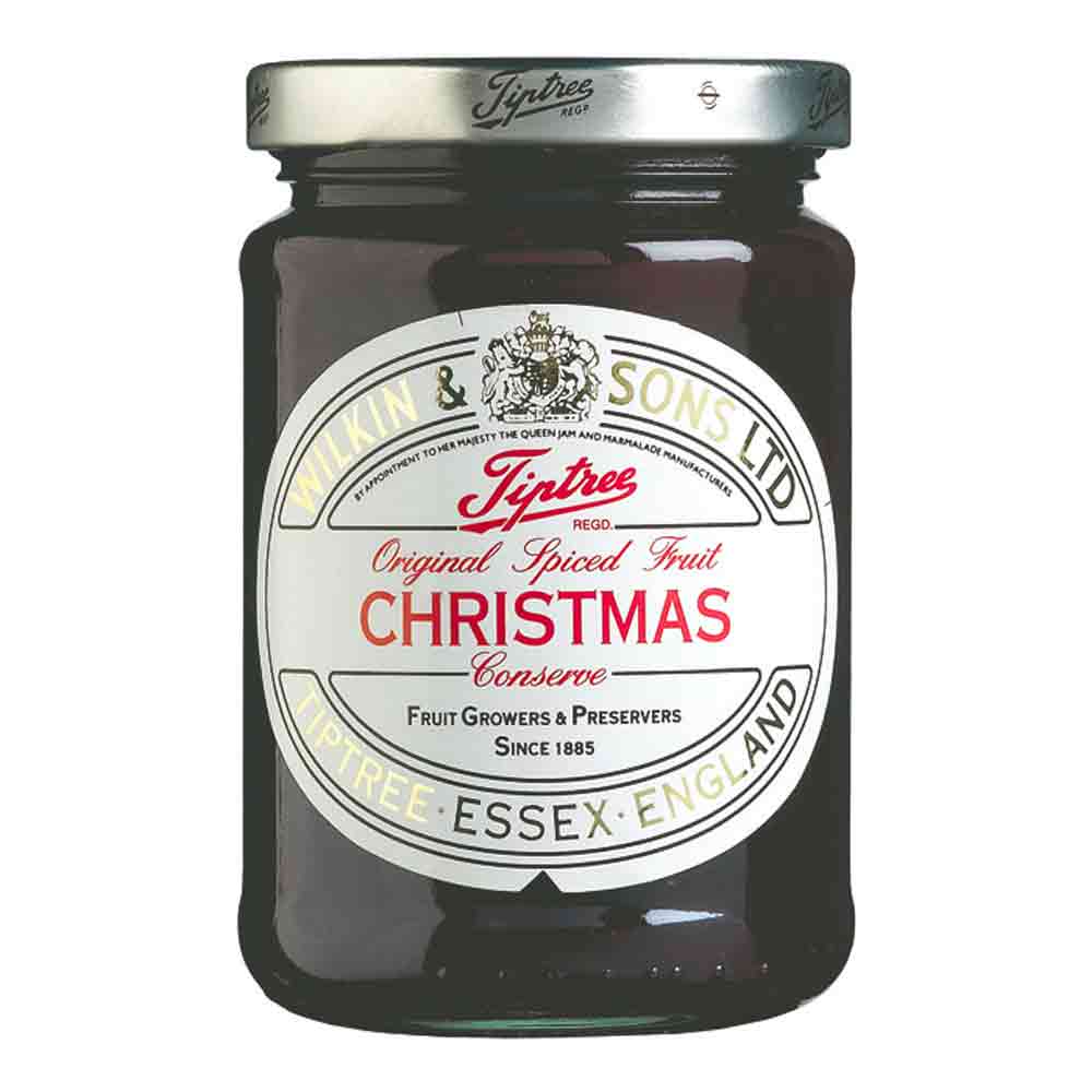 340-gram jar of Tiptree Wilkin & Sons Original Spiced Fruit Christmas Conserve