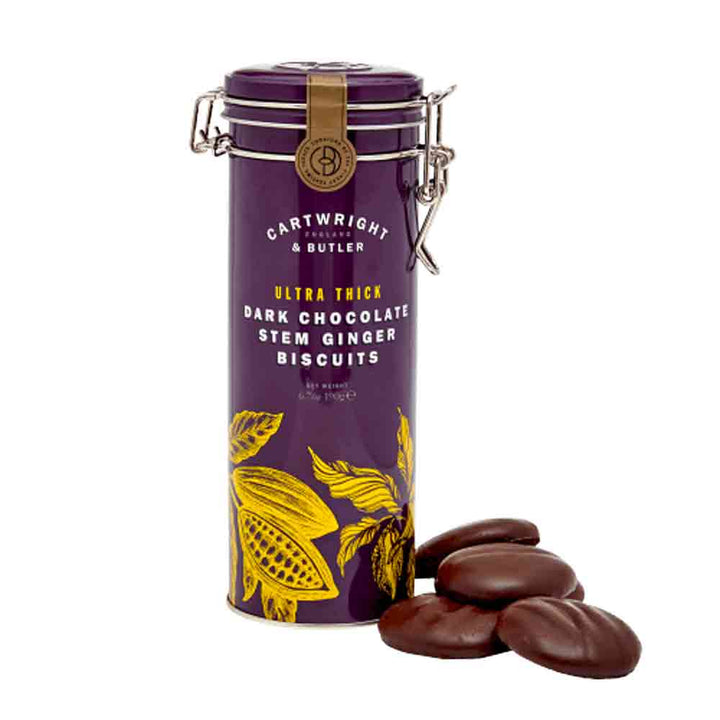 Cartwright & Butler Ultra Thick Dark Chocolate Ginger Biscuits 190g