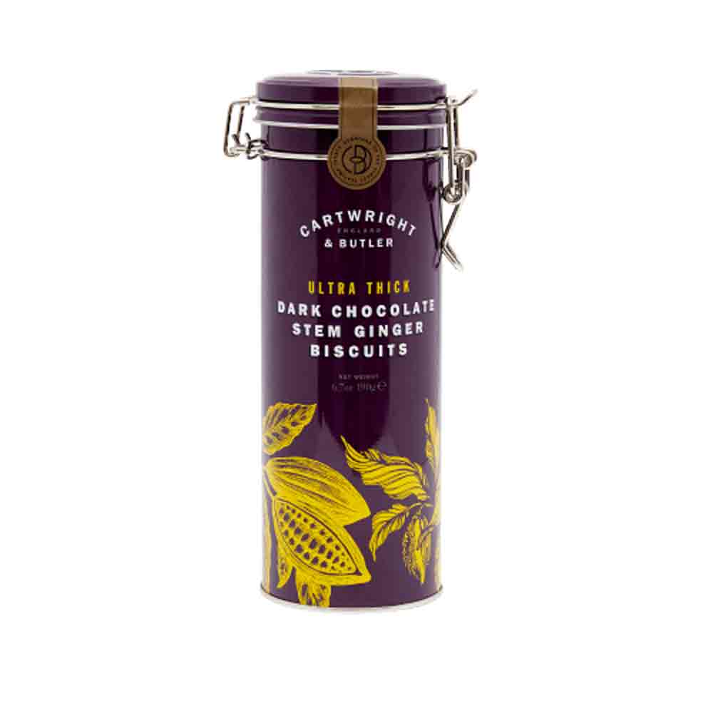 Cartwright & Butler Ultra Thick Dark Chocolate Ginger Biscuits 190g