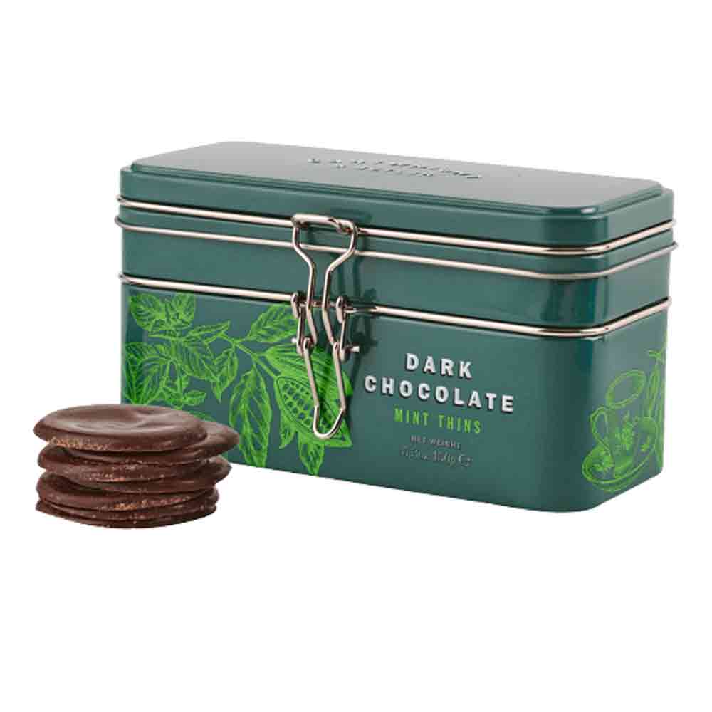 Cartwright & Butler Dark Chocolate Mint Thins in Tin 150g