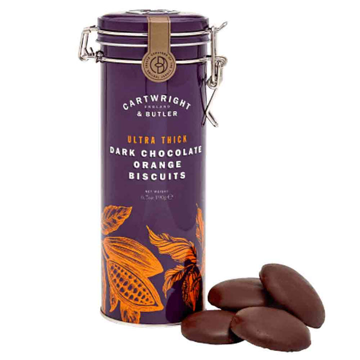 Cartwright & Butler Ultra Thick Dark Chocolate  Orange Biscuits 190g