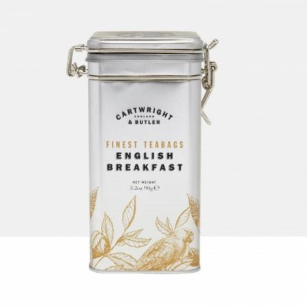 Cartwright & Butler English Breakfast Tea Bags in Caddy 90g