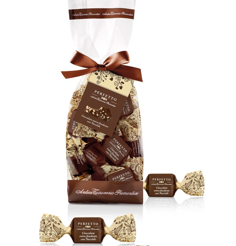 Antica Torroneria Piemontese Perfetto Extra Dark Chocolate with Hazelnuts 200g