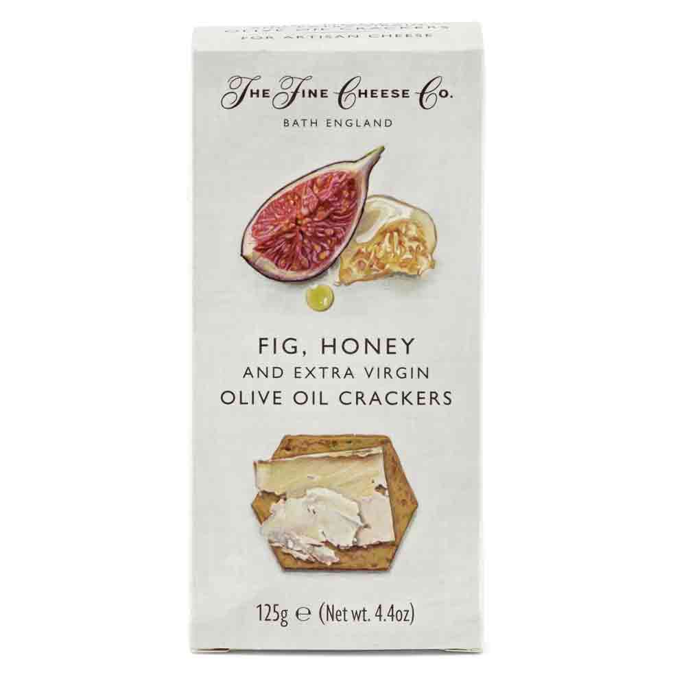 The Fine Cheese Co Fig, Honey and Extra Virgin Olive Oil Crackers 125g