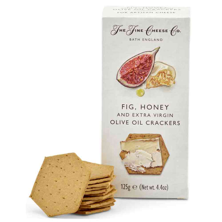 The Fine Cheese Co Fig, Honey and Extra Virgin Olive Oil Crackers 125g