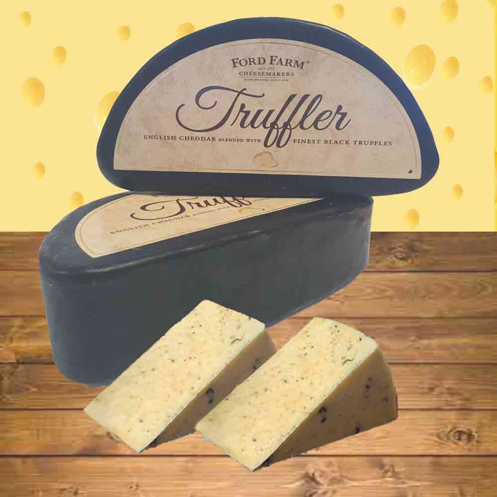 Ford Farm I Cheddar Blended with Black Truffles