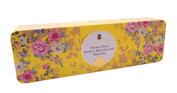 Grandma Wild's Victorian Floral Buttery Shortbread Biscuit Tin 200g