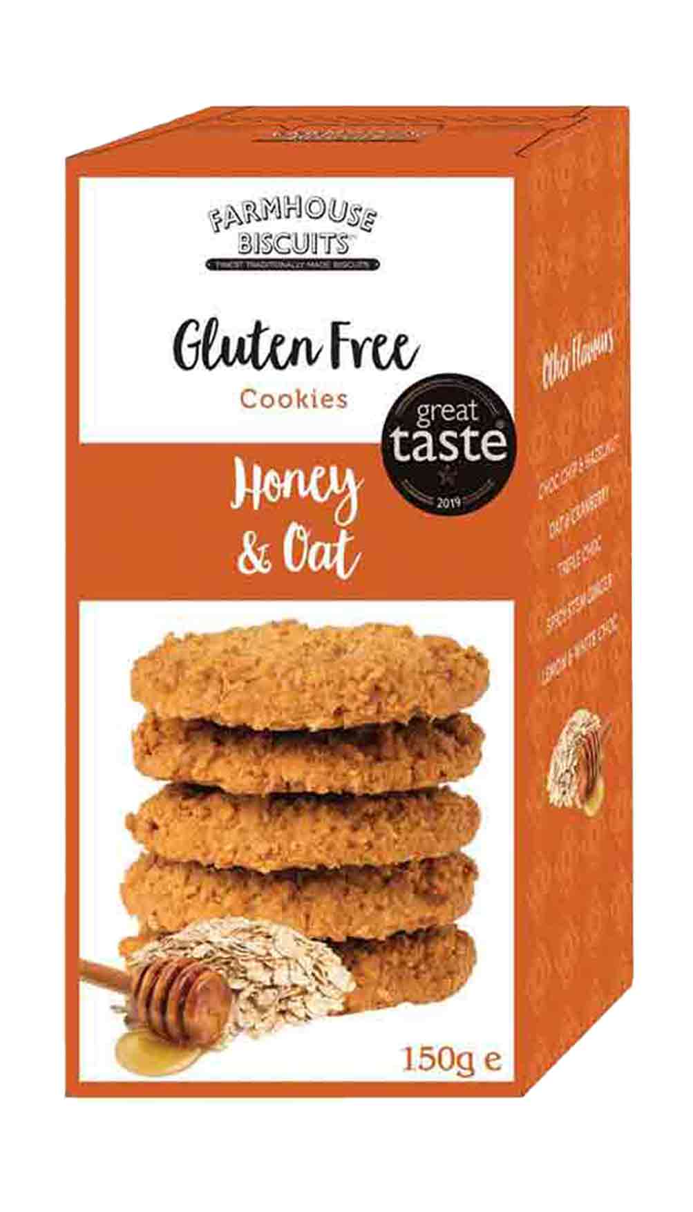 Farmhouse Biscuits Gluten-Free Honey and Oat Cookies 150g