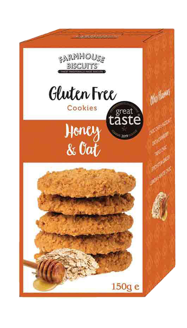 Farmhouse Biscuits Gluten-Free Honey and Oat Cookies 150g