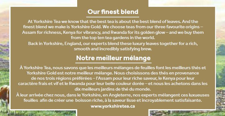 Yorkshire gold finest blend from 10 best tea gardens