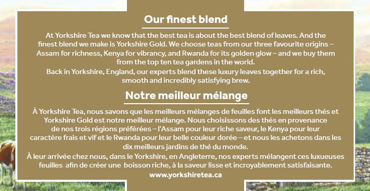 Yorkshire gold finest blend from 10 best tea gardens