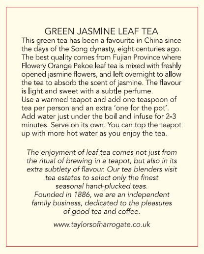 Taylors Of Harrogate Green Tea Leaf With Jasmine Caddy 125g