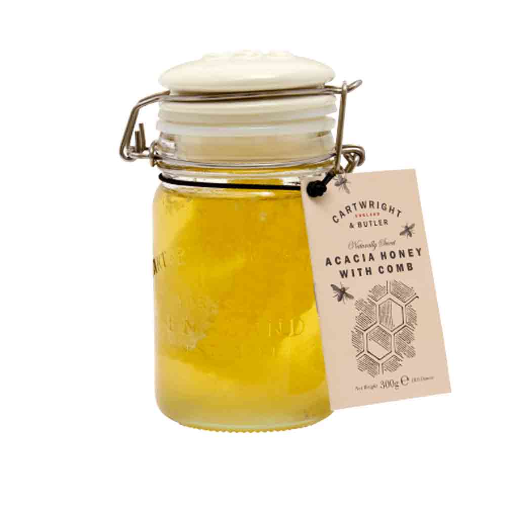 Cartwright & Butler Acacia Honey with Comb in Jar 300g