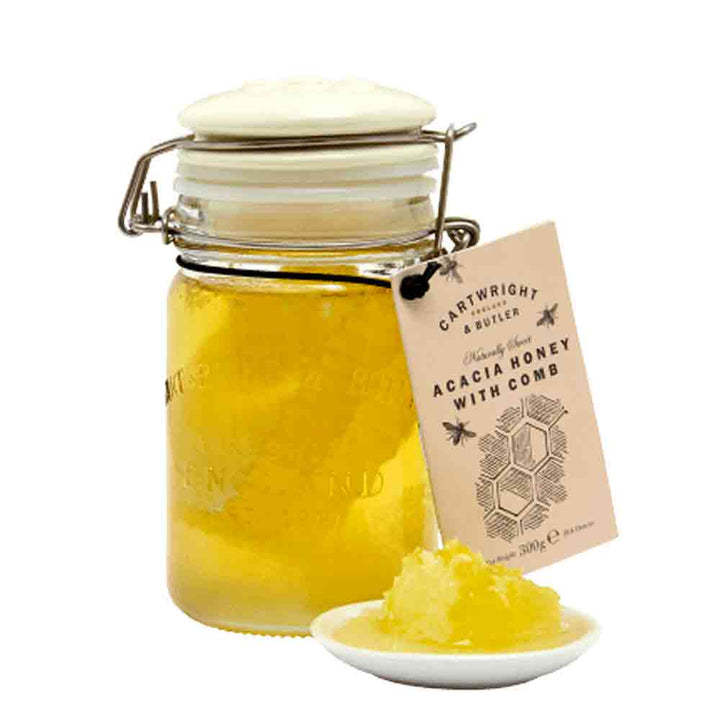 Cartwright & Butler Acacia Honey with Comb in Jar 300g