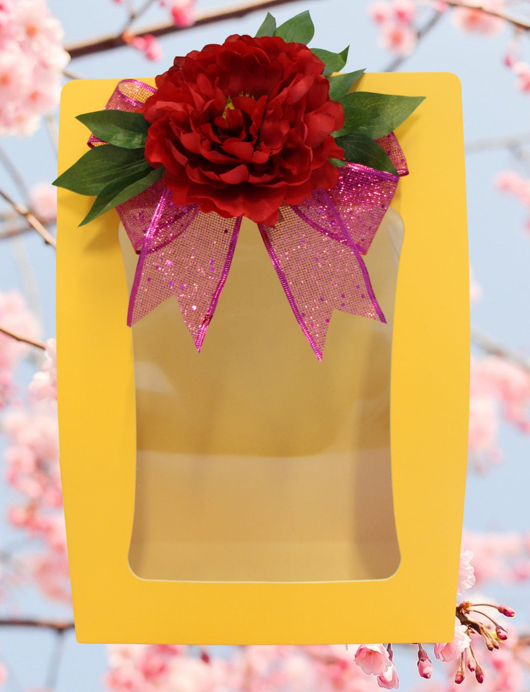 Gift Bag - Yellow Elegant Hamper Bag: For Customised Hamper/Gift Set