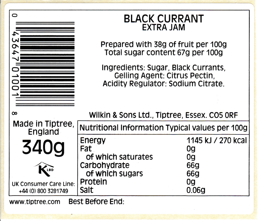 Tiptree Black Currant Conserve 340g