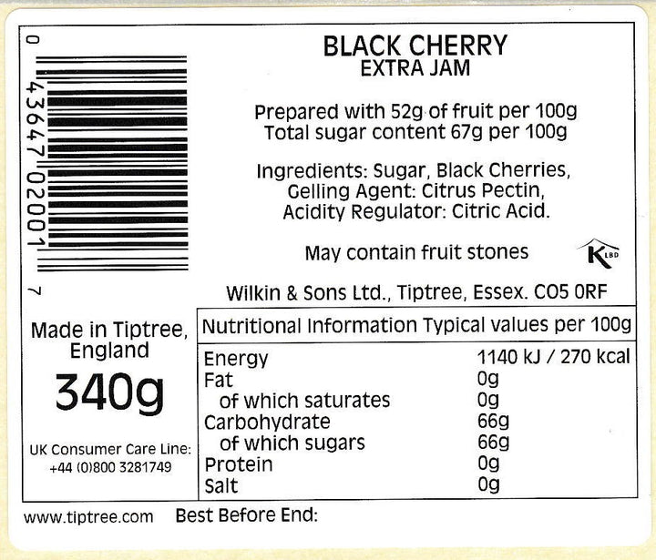 Tiptree Black Cherry Conserve 340g