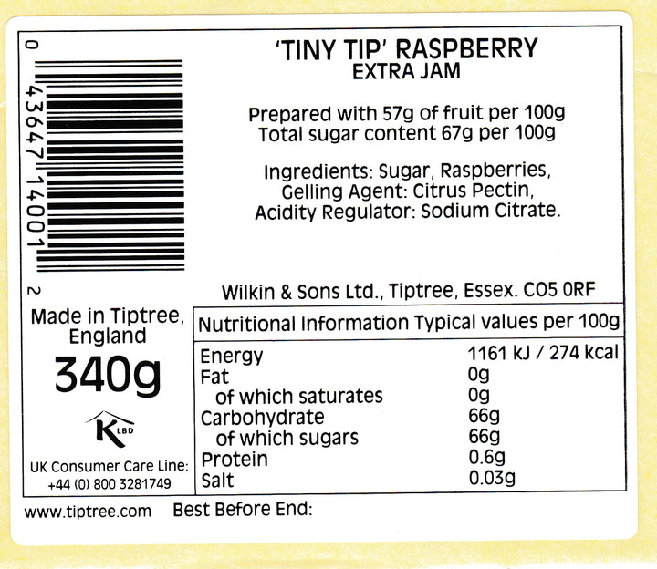 Tiptree Tiny Tip Raspberry Conserve 340g