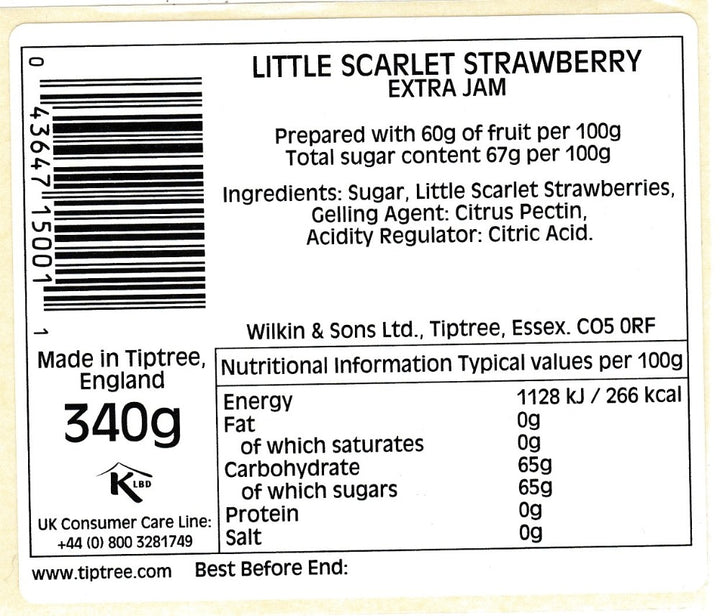 Tiptree Little Scarlet Strawberry Conserve 340g