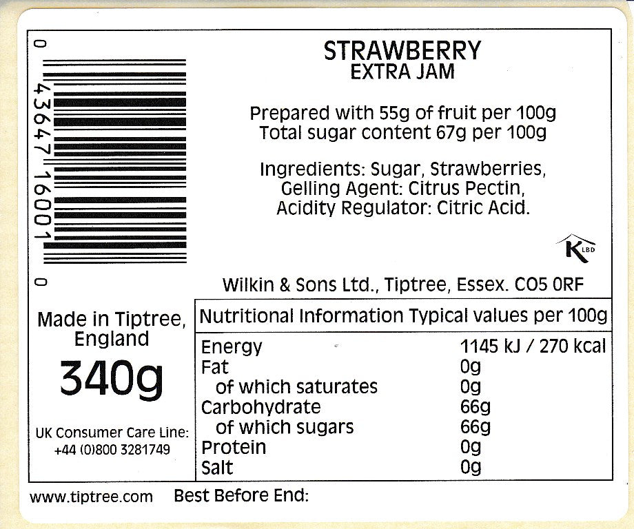 Tiptree Strawberry Conserve 340g