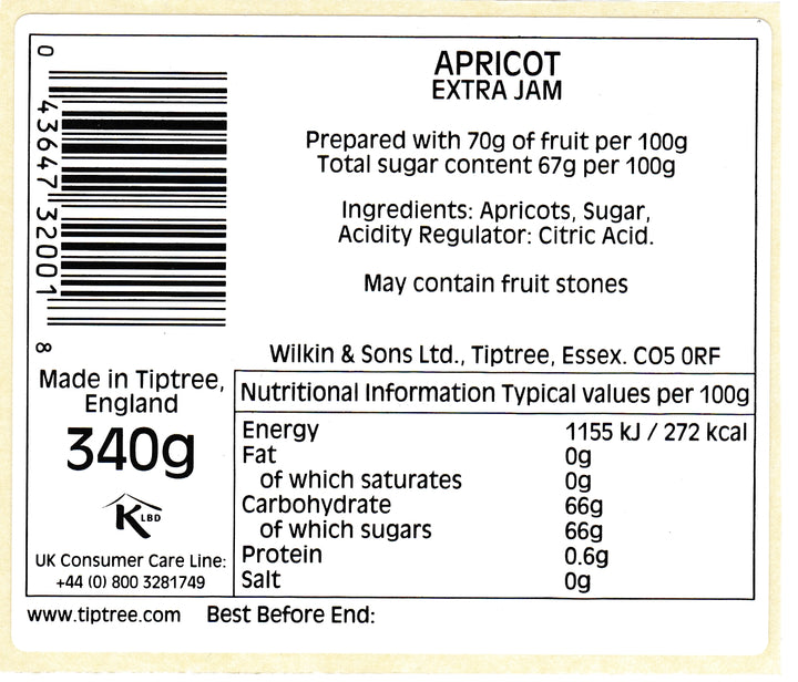 Tiptree Apricot Conserve 340g