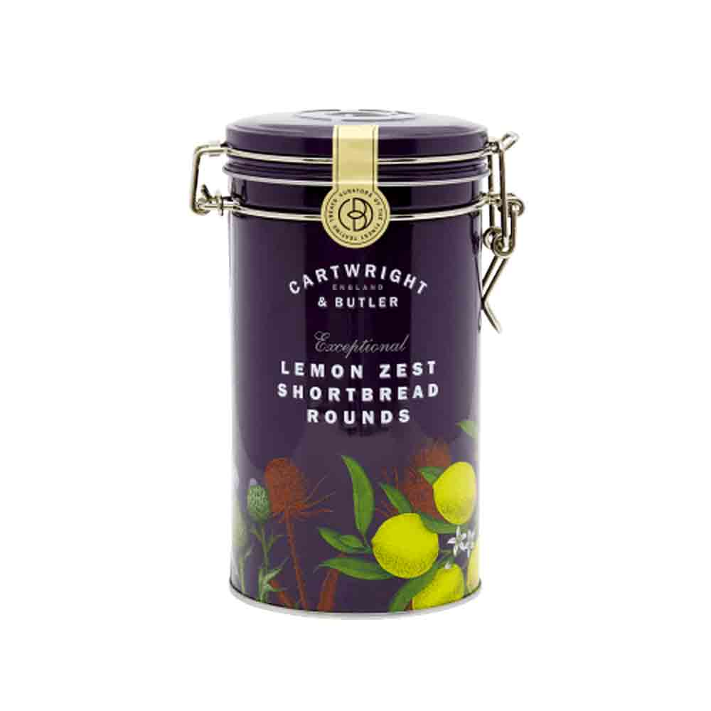 Cartwright & Butler Lemon Zest Shortbread Rounds Tin 200g[5176]
