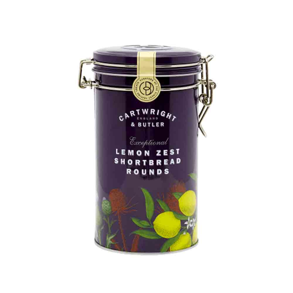 Cartwright & Butler Lemon Zest Shortbread Rounds Tin 200g