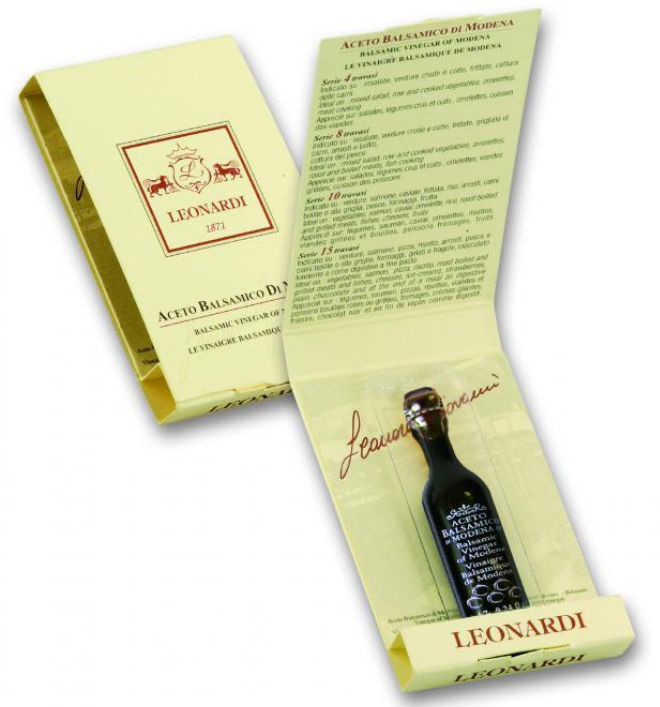 Leonardi Balsamic Vinegar of Modena - Monodose "4 TRAVASI" 7ml
