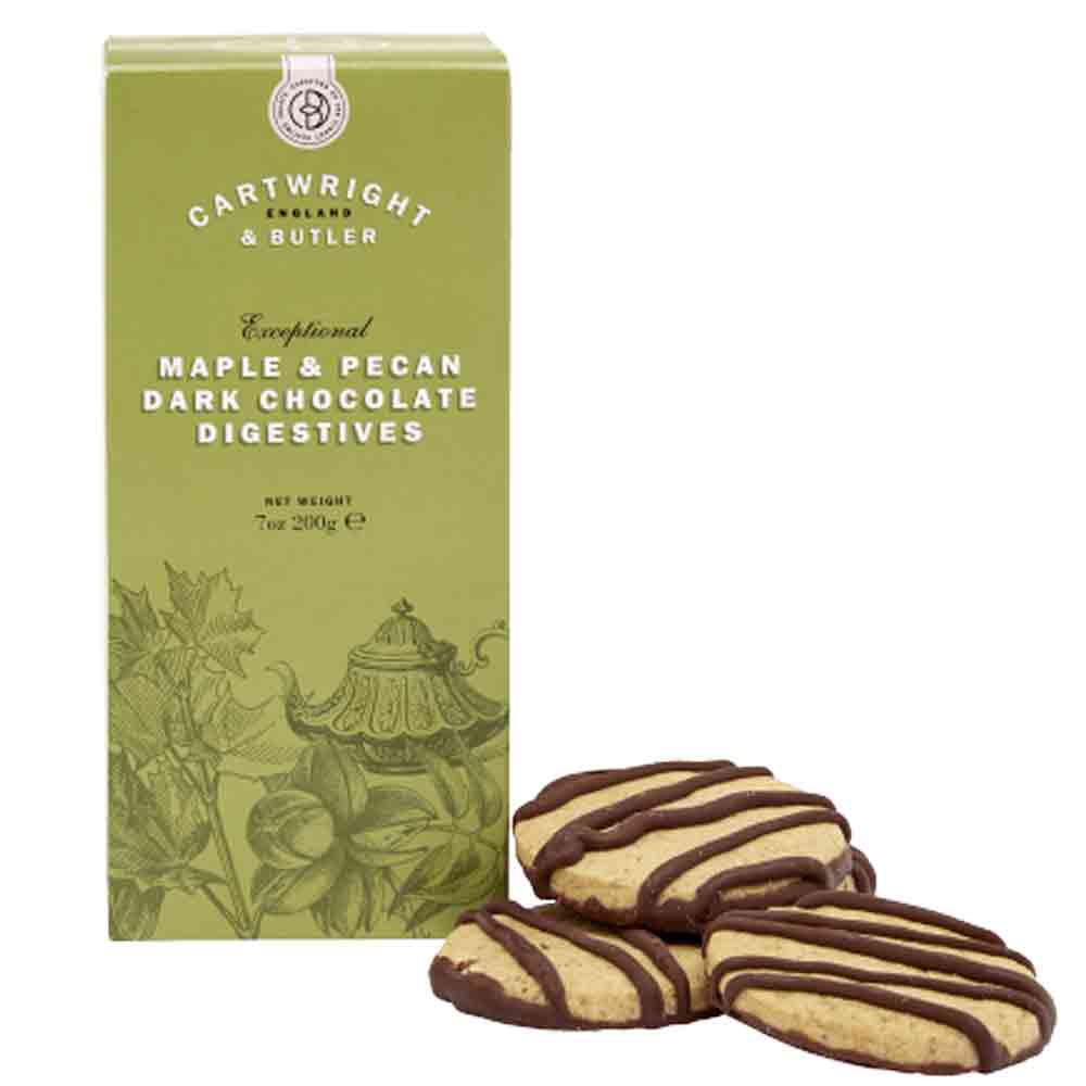 Cartwright & Butler Maple and Pecan Digestive Biscuits in Carton Box 200g