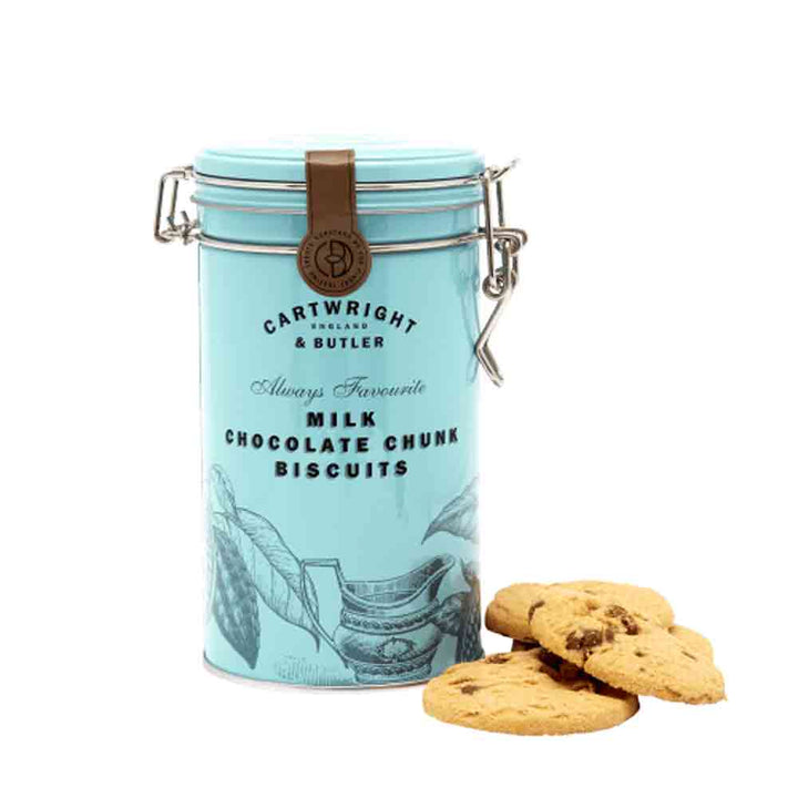 Cartwright & Butler Milk Chocolate Chunk Biscuits in Tin 200g