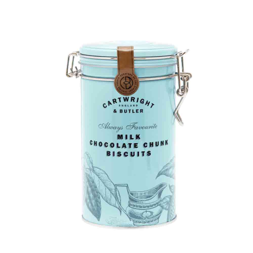 Cartwright & Butler Milk Chocolate Chunk Biscuits in Tin 200g