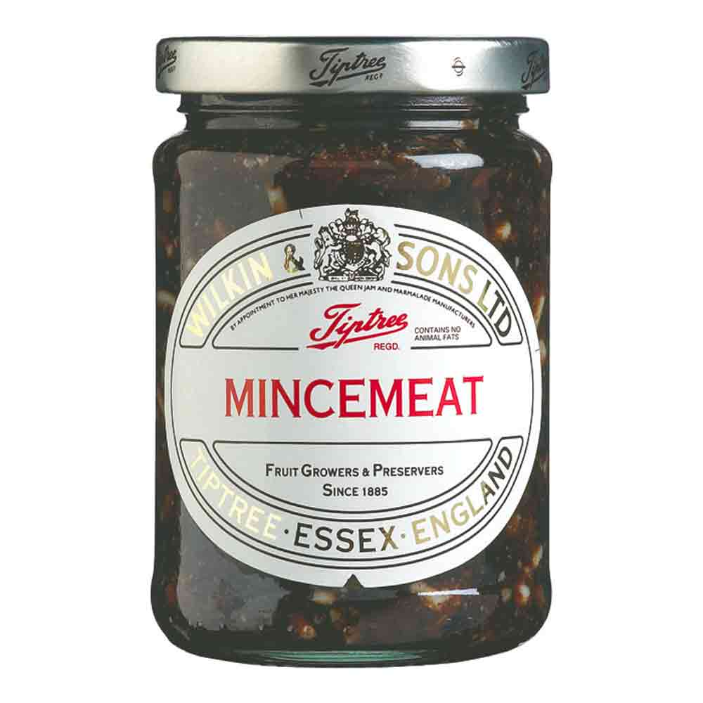 Tiptree's 312-gram jar of Mincemeat, ideal for mince pies or fillings for baked apples