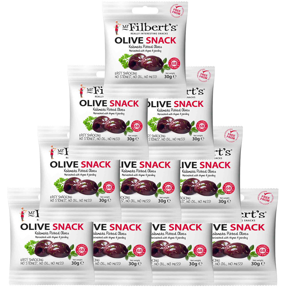 Mr Filbert's Kalamata Pitted Olives with Thyme and Parsley 30g x 10