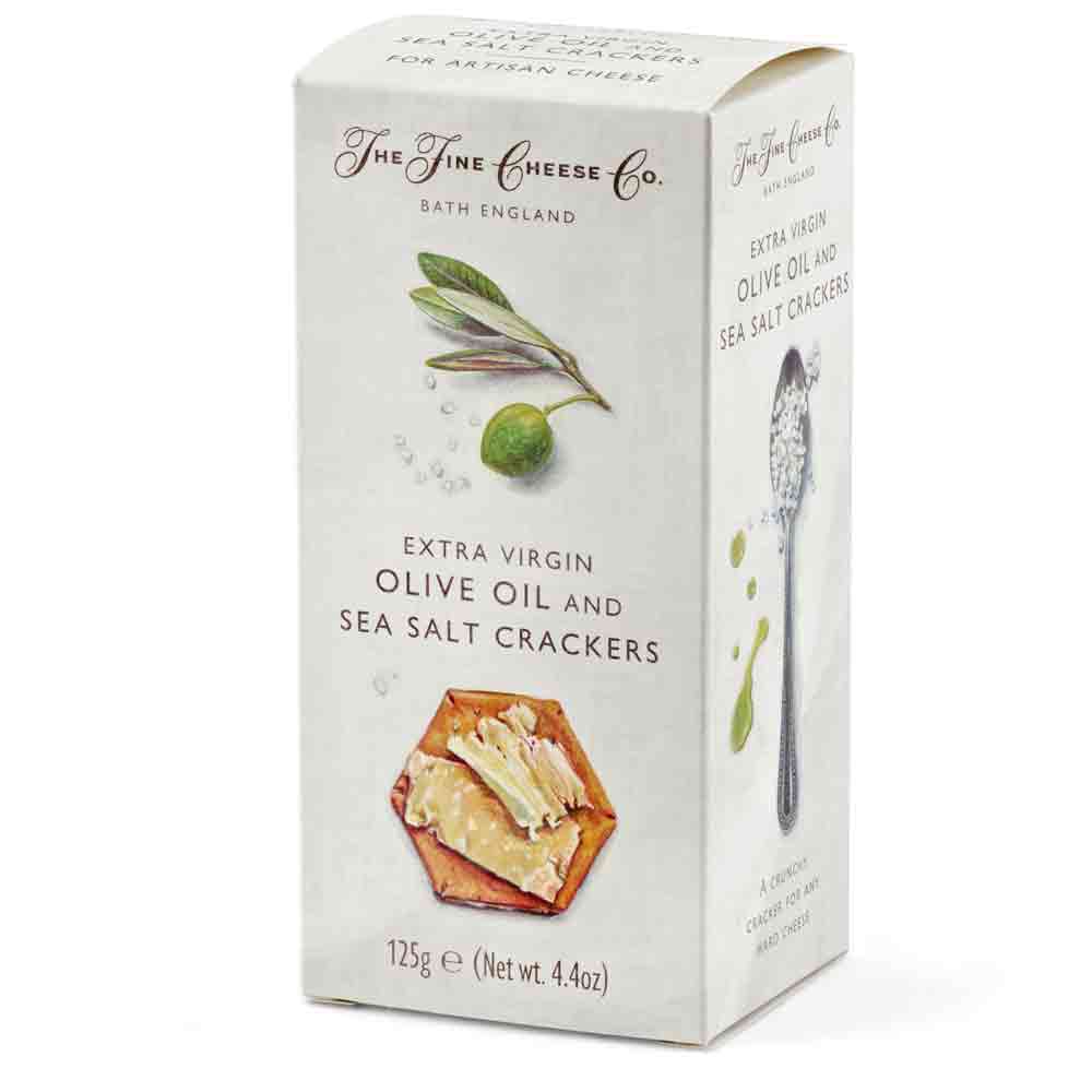 The Fine Cheese Co Sea Salt and Extra Virgin Olive Oil Crackers 125g