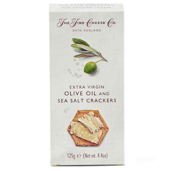 The Fine Cheese Co Sea Salt and Extra Virgin Olive Oil Crackers 125g