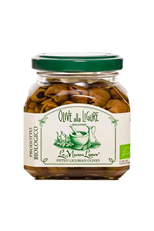 La Macina Ligure Organic Pitted Ligurian Olives 180g